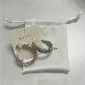 Silver and Gold Hoop Earrings
